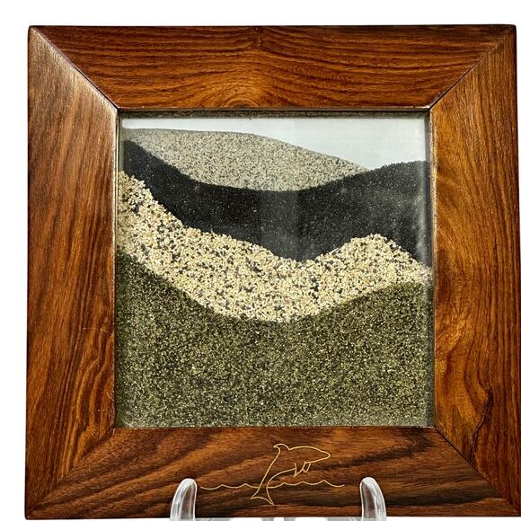 'Sands of Hawaii' Moving Sandscape in Wooden Frame-Stunning - Picture 2 of 7